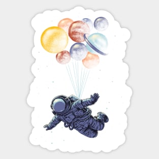 Space travel Sticker